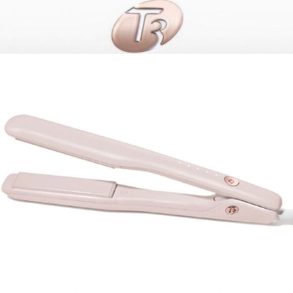 T3 Single Pass Ceramic 1" Straightening & Styling Iron- Blush - Picture 1 of 9